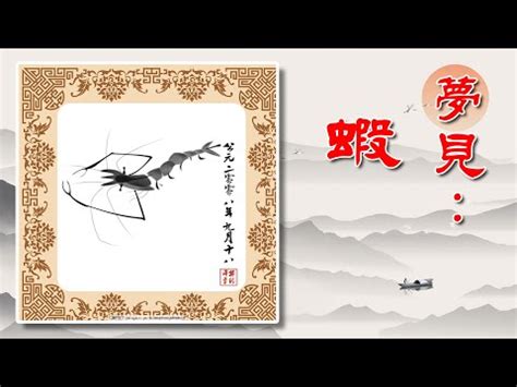 夢到蝦子號碼|周公解夢：夢見蝦子